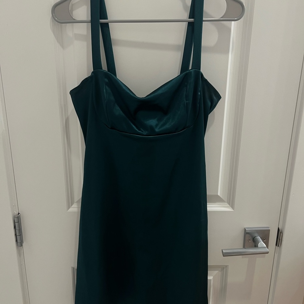 Emerald Green Mini Dress